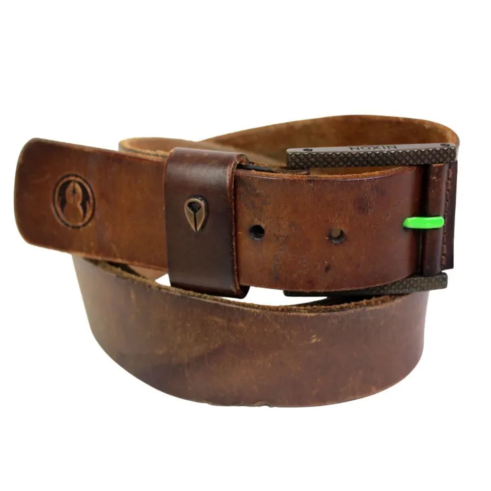 Nixon BROWN GENUINE LEATHER 1 1/2